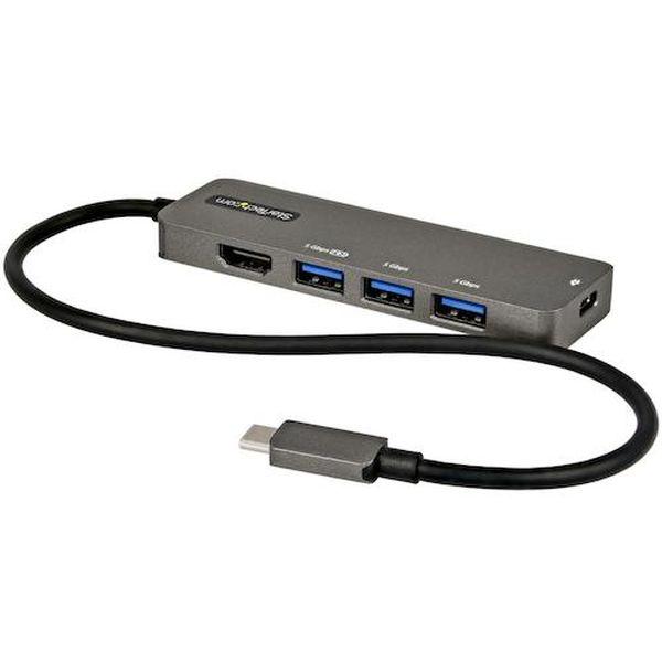 マルチポートアダプター/USB-C/シングルモニター/4K60Hz HDMI/100W PD/4ポートUSBハブ DKT30CHPD3-TN WO店