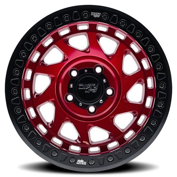 Dirty Life 9313 Enigma Race 17x9 / 5x127 BP / -12mm Offset / 78.1mm Hub Crimson Candy Red Wheel dlw9313-7973R12 WO店_2