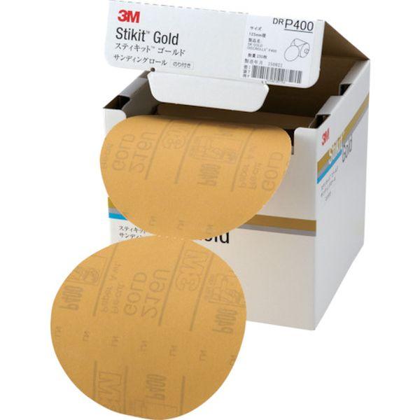 DR400GOL スリーエム 3M スティキット ゴールドディスクロール 穴なし ＃400 125mm径 DR 400 GOL WO店