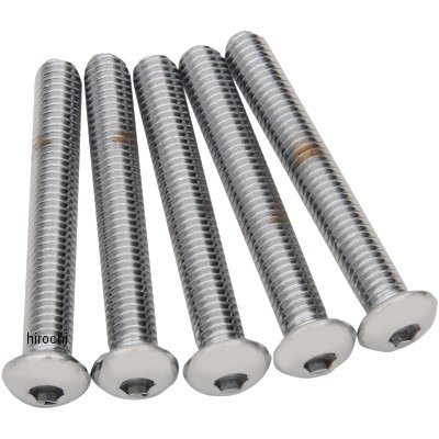 DS-192334 DRAG 六角穴付きボタンボルト 3/8"x 16 x 3インチ(76mm) クローム (5個入り) WO店の通販は 7,070円
