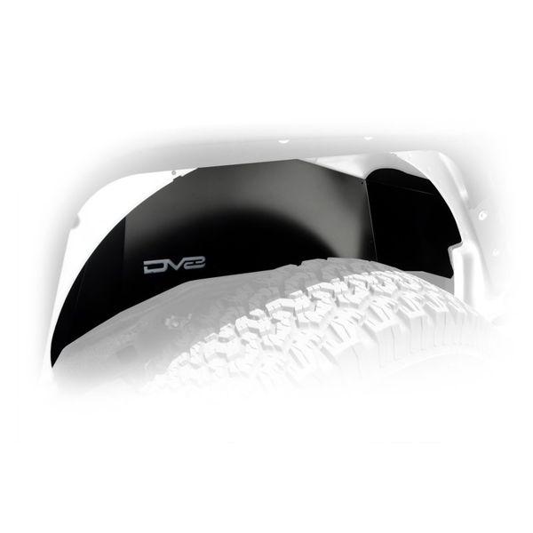 DV8 Offroad 07-18 Jeep Wrangler JK Rear Aluminum Inner Fender - Black dveINFEND-01RB WO店