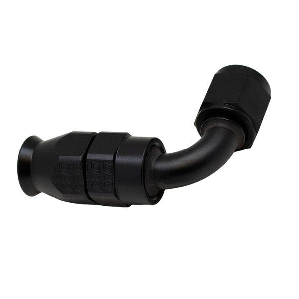 DeatschWerks 6AN Female Swivel 90-Degree Hose End PTFE (Incl 1 Olive Insert) - Anodized Matte Black dwk6-02-0852-B WO店