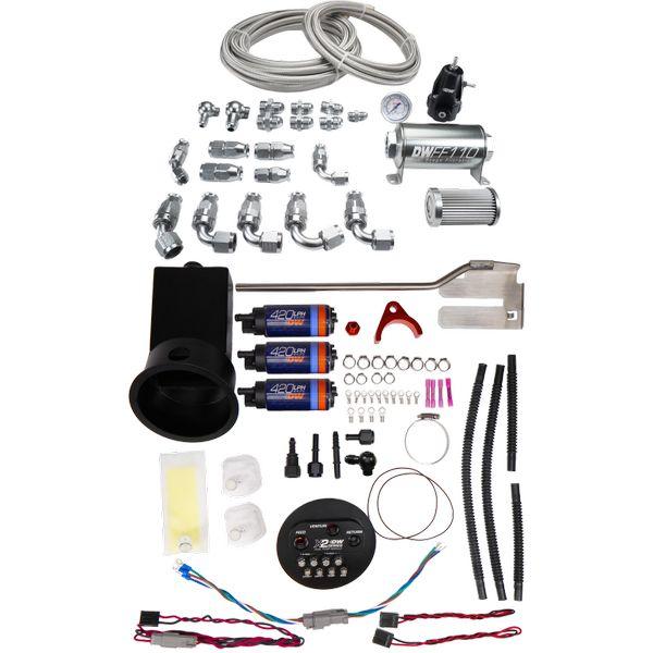 DeatschWerks 94-02 Nissan Silvia and Skyline X2 Surge Module with DW420 Pumps and PTFE Plumbing Kit dwk9-421-625-7022 WO店