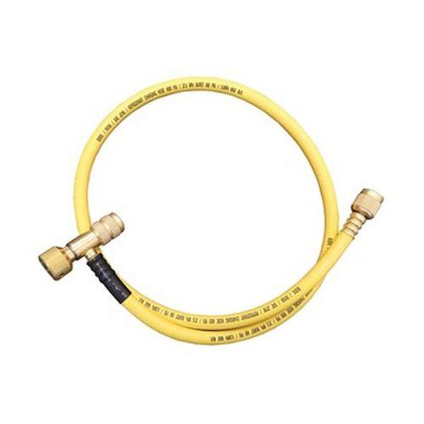 エスコ ESCO 90cm／R32・R410A バルブ付チャージングホース／黄 EA101TB-13 WO店の通販は