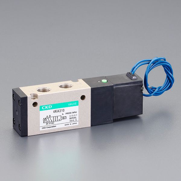 正規品／ESCO AC200V・Rc1/4” 5方向電磁弁（流量5.0C） EA153HL-32