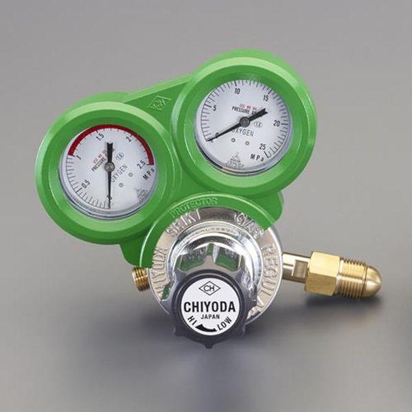 エスコ ESCO 酸素調整器(関西式・雄ネジ/保護カバー付) EA316AA-1A WO店
