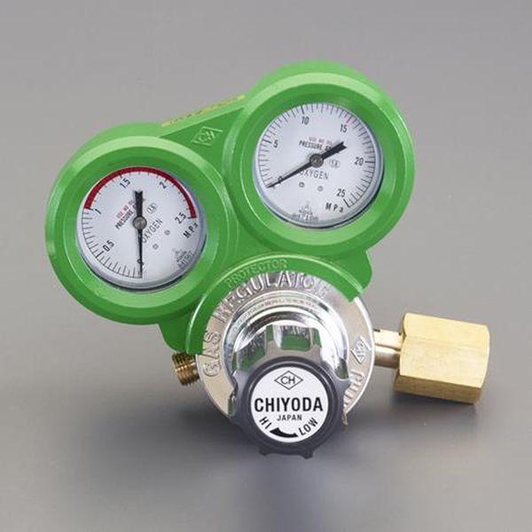 エスコ ESCO 酸素調整器(関東式・雌ネジ/保護カバー付) EA316AA-2A WO店