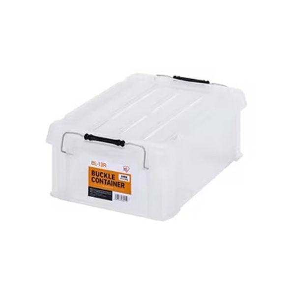 エスコ ESCO 450x295x159mm 収納ケース(バックル付/クリア/10個) EA506AB-38BA WO店
