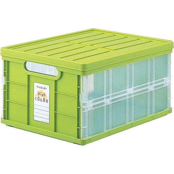 エスコ ESCO 359x483x248mm/33.0L 折畳コンテナ(グリーン) 000012331404 WO店の通販は