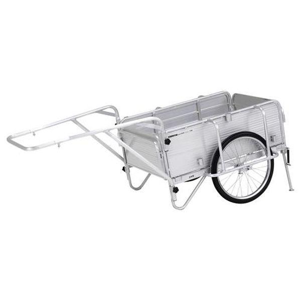 エスコ ESCO 900x600mm リヤカー・折畳式（側板付／アルミ製） EA520AG-7 WO店