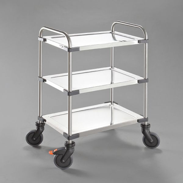 エスコ ESCO 630x400mm/150kg 運搬車(三段/ブレーキ付/sus) EA520BE-82 WO店