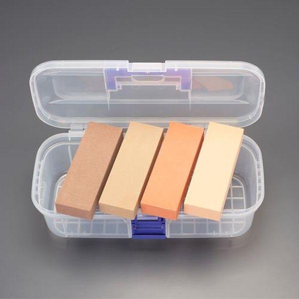 エスコ ESCO 4個組 油砥石セット EA522G-5 WO店