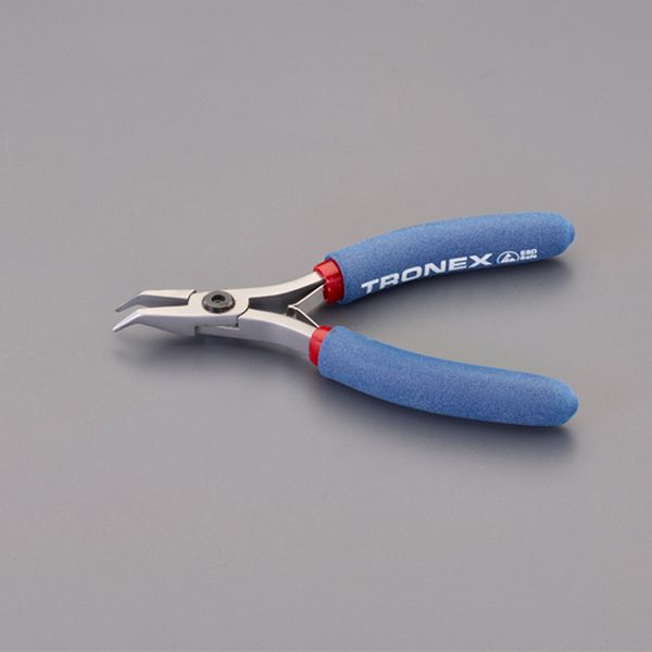 エスコ ESCO 124mm/45°精密プライヤー(ESD/半丸/ベント) 000012332004 WO店