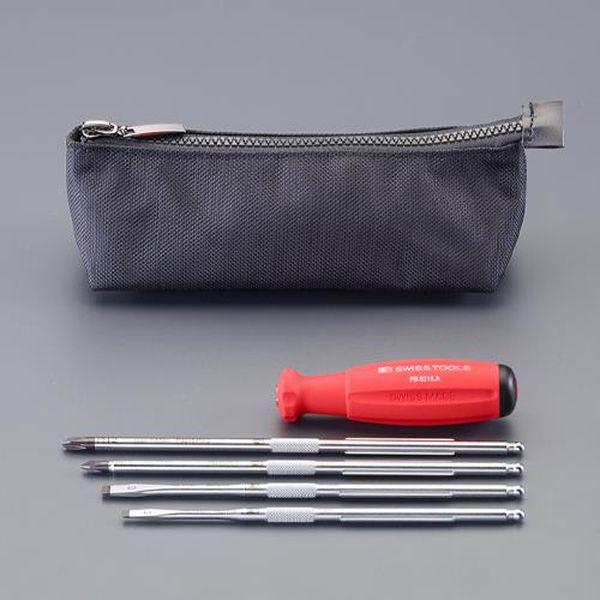 エスコ ESCO ［＋ −］ドライバーセット（差替式） EA550-26 WO店