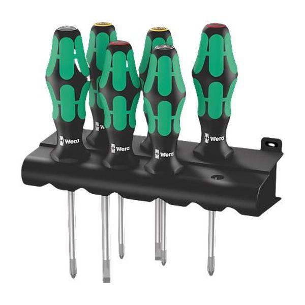 エスコ ESCO 6本組 [＋ - pozi] ドライバー (ホルダー付) EA560WA-605 WO店