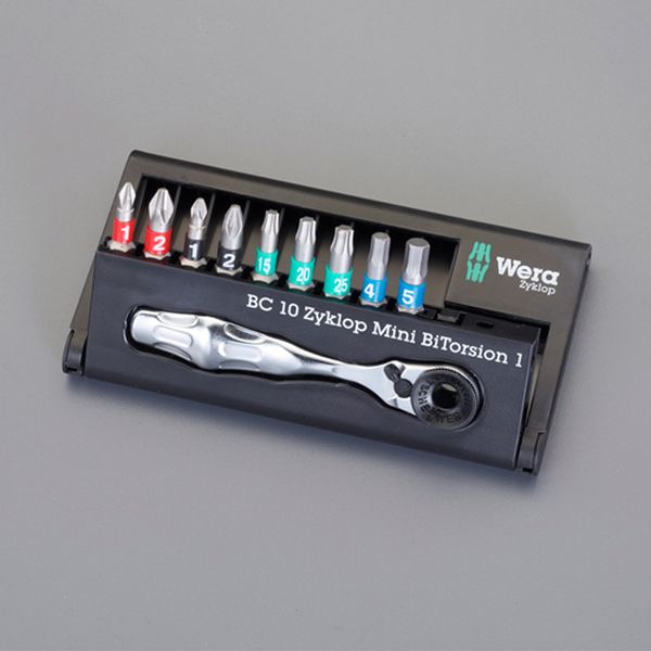 エスコ ESCO + Pozi Hex Torxビットセット(ラチェット・H付) 000012332457 WO店