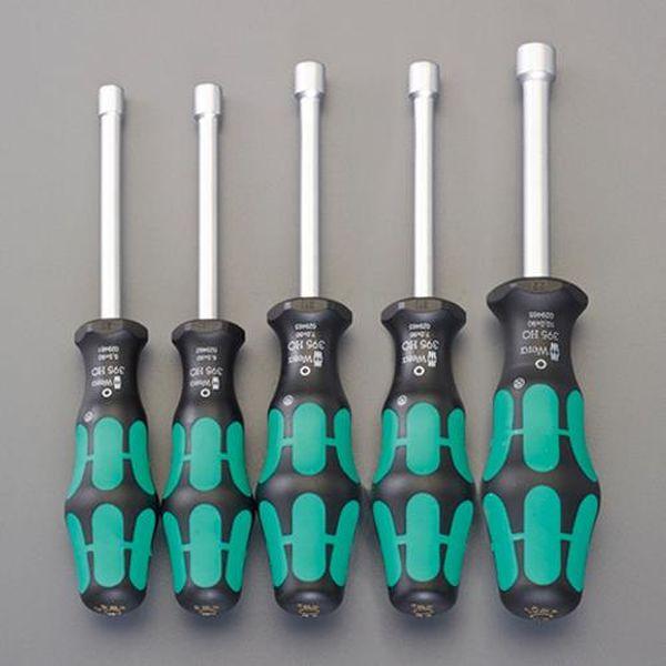 エスコ ESCO 5本組 ［Nut］ドライバー（ケース付） EA565BF-1 WO店の通販は 9,560円