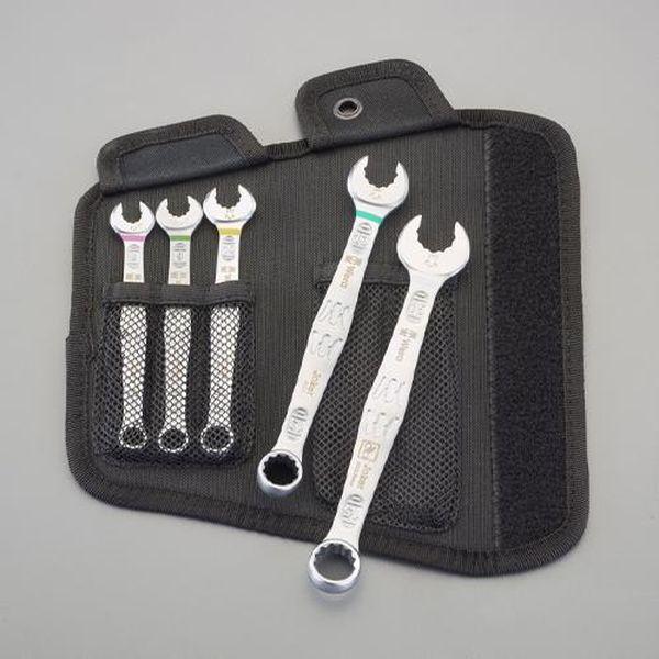 エスコ ESCO 5本組／ 8−15mm コンビネーションレンチ（自転車用） EA573XW-10 WO店