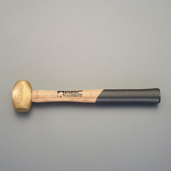 エスコ ESCO 1.35kg/43mm 真鍮ハンマー(木柄) 000012332750 WO店の通販は