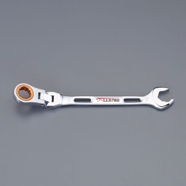 エスコ ESCO 21mm コンビネーションギアレンチ(首振型) 000012333384 WO店