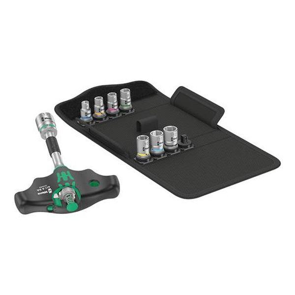 エスコ ESCO 1/4インチDR/9点 ソケットレンチセット (T型ラチェット) EA617AH-221 WO店
