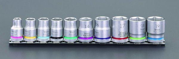 エスコ ESCO 3/8DR ソケットセット(ZYKLOP) EA617AK-1 WO店の通販は