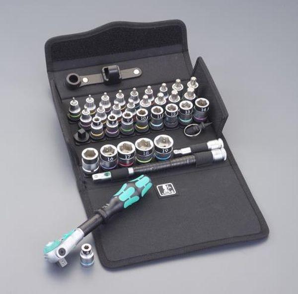 エスコ ESCO 3/8インチDR ソケットレンチセット(ZYKLOP) EA617AK-250 WO店