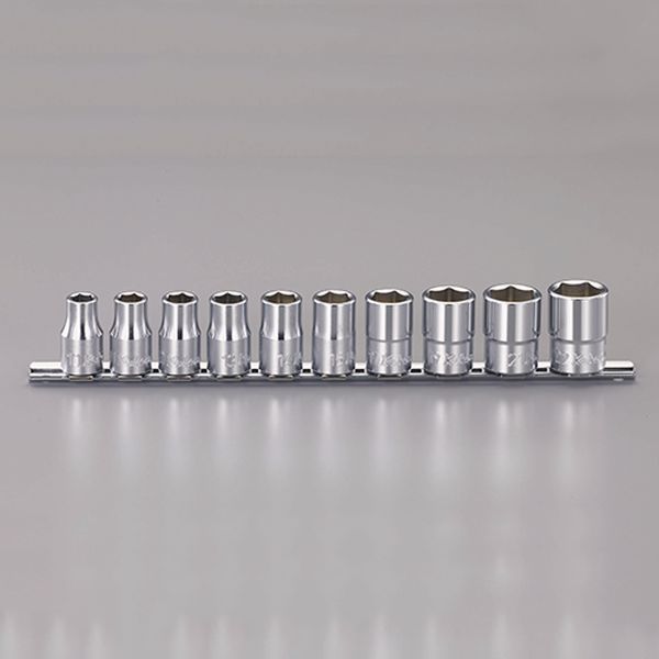 エスコ ESCO 1/2DR ソケットセット(10個組) EA618CH WO店