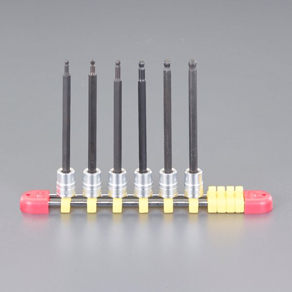 エスコ ESCO 1/4DRx1/8-1/4[Ball-Hex]ロングビットソケットセット EA618NT-300 WO店