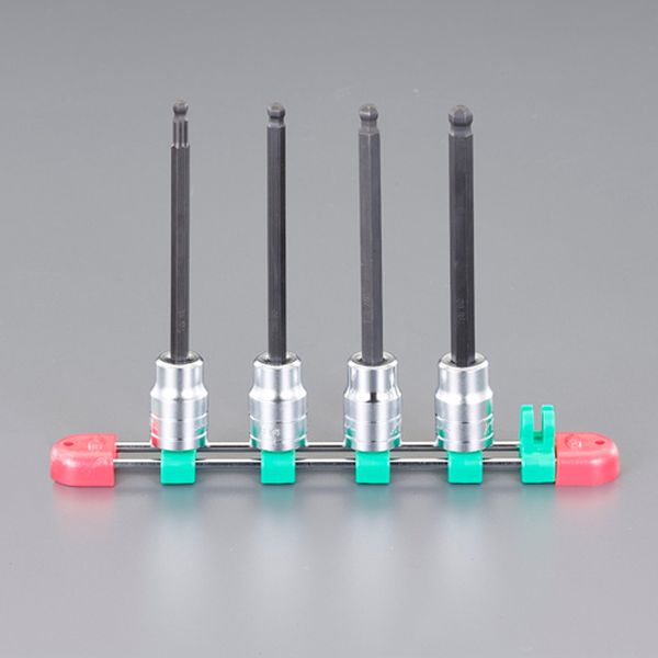 エスコ ESCO 1/2DRx5-8mm [Ball-Hex]ロングビットソケットセット EA618RW-400 WO店