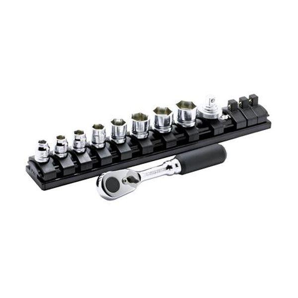 エスコ ESCO 1/4インチDR/10個 ソケットレンチセット (Z-EAL) EA619LB-2A WO店