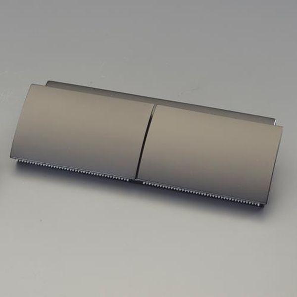 エスコ ESCO ワンハンド/トイレットペーパーホルダー(2連/マットブラック) EA638LD-44 WO店の通販は