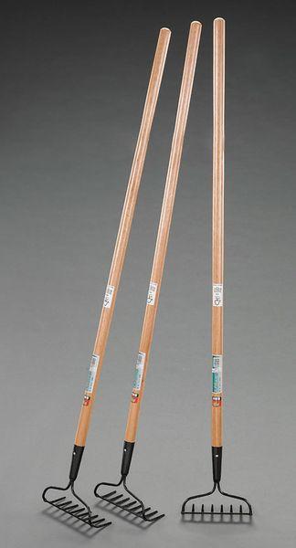 エスコ ESCO 195x1323mm ガーデンレーキ(木柄/3本組) EA650RB-12A WO店