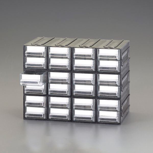 エスコ ESCO 225x133x169mm/4列 6段 連結収納(引出し) 000012334315 WO店の通販は 4,687円