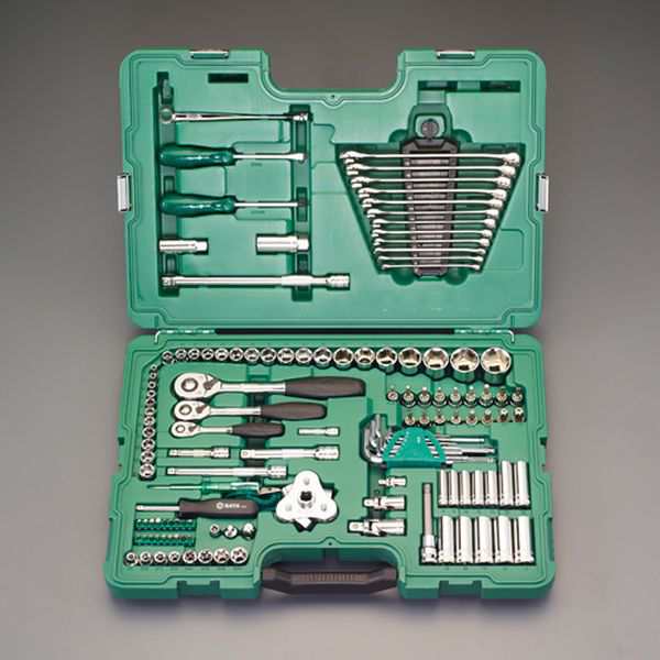 エスコ ESCO 1/4・3/8・1/2DR ソケットレンチセット EA687DC-2 WO店の通販は