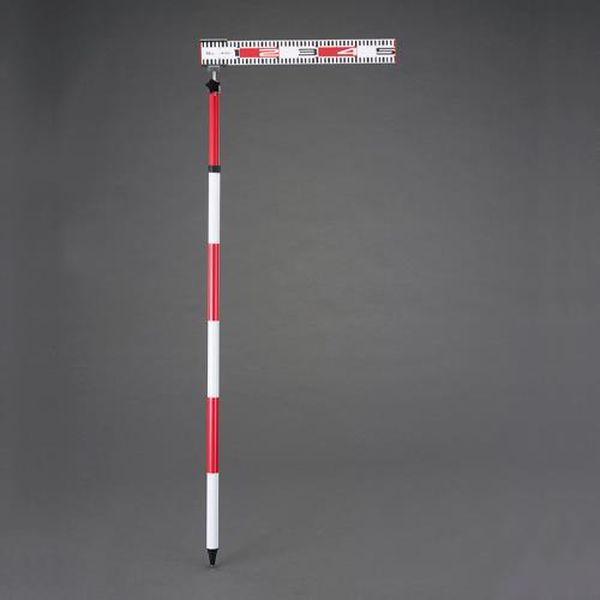 エスコ ESCO 50cm 測量ロッド(アルミ製/伸縮ポール付) EA720ME-100 WO店