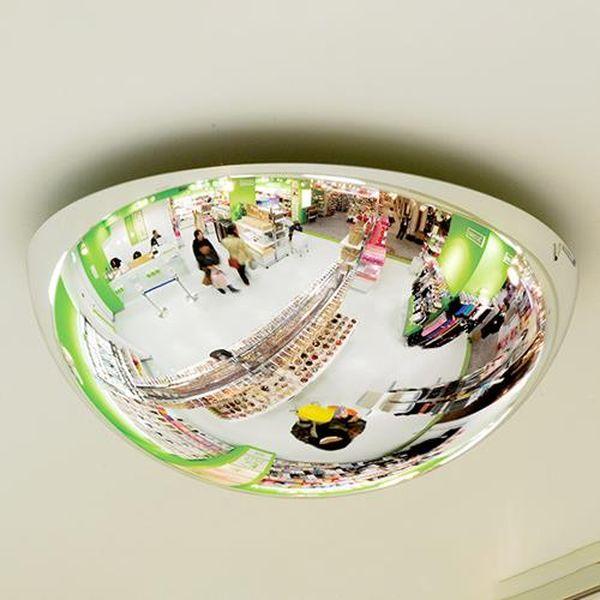 エスコ ESCO φ495x190mm ドーム型ミラー（チェーン吊り下げタイプ） EA724ZK-3 WO店