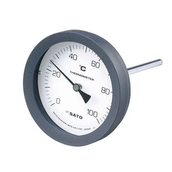 エスコ ESCO 0-100℃/100mm バイメタル式温度計 EA727A-57A WO店