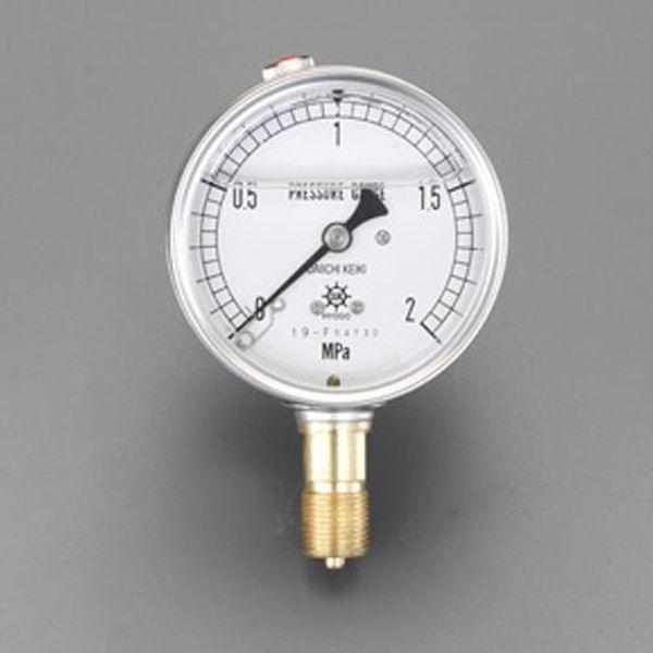 エスコ ESCO 75mm/0-6.0MPa 圧力計(グリセリン入) EA729GE-60 WO店