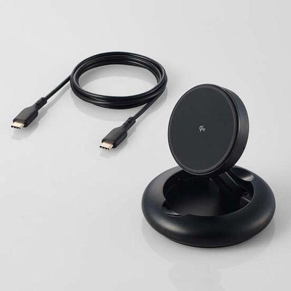 エスコ ESCO [Qi2準拠]ワイヤレス充電スタンド EA764A-311B WO店