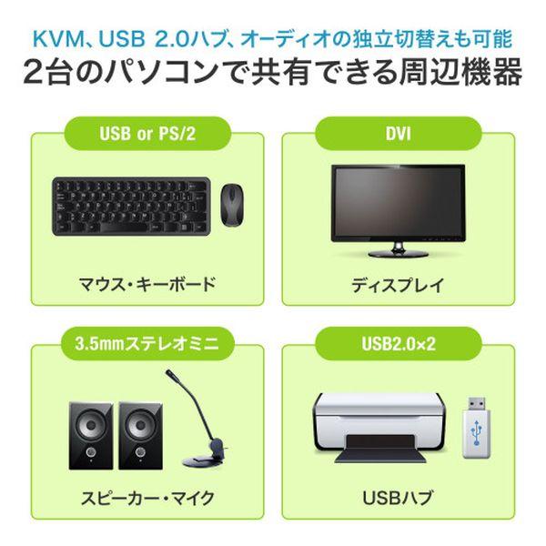 エスコ ESCO パソコン自動切替器 (デュアルリンクDVI/2：1) EA764AE-69 WO店_4