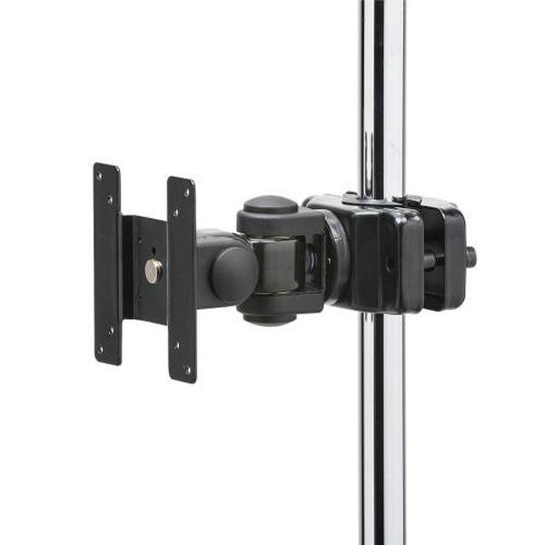 エスコ ESCO 183-203mm モニターアーム (支柱取付用/黒) EA764AG-26BA WO店