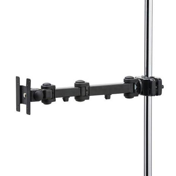 エスコ ESCO 490-510mm モニターアーム (支柱取付用/黒) EA764AG-27BA WO店