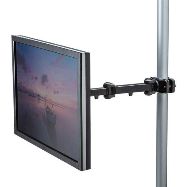 エスコ ESCO 490-510mm モニターアーム (支柱取付用/ロング/黒) EA764AG-29BA WO店_4