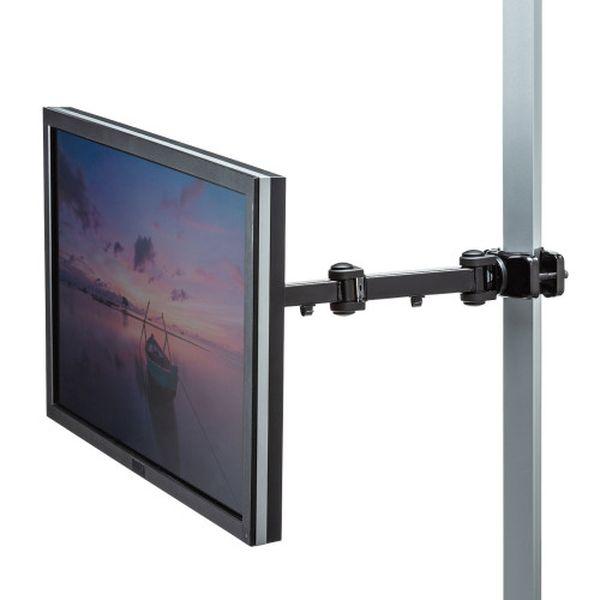 エスコ ESCO 490-510mm モニターアーム (支柱取付用/ロング/黒) EA764AG-29BA WO店_5