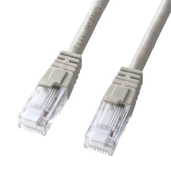 エスコ ESCO 70 m LANケーブル（CAT6／つめ折れ防止／ライトグレー） EA764BB-254A WO店