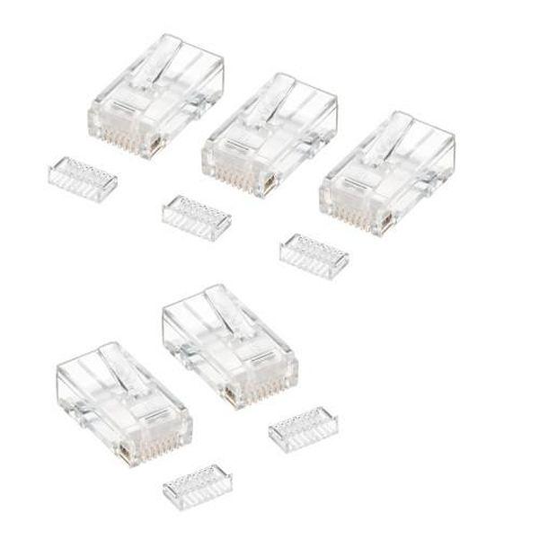 エスコ ESCO LANケーブル用コネクター (CAT5e/単線用/100個) EA764BJ-23 WO店