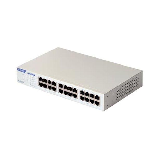 エスコ ESCO 267x161.5x42mm [24ポート]スイッチングハブ EA764BY-124C WO店