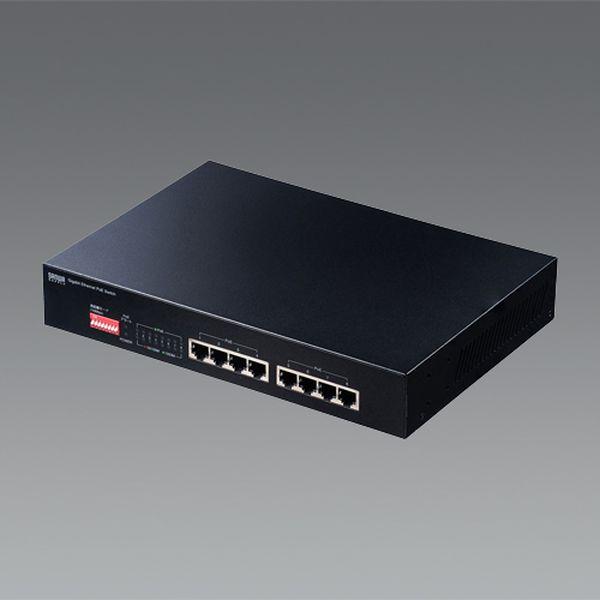 エスコ ESCO 8ポート スイッチングハブ(PoE長距離伝送対応) 000012328991 WO店