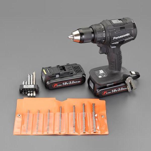 エスコ ESCO DC18.0V 振動ドライバードリルセット (充電式) EA813PC-101A WO店